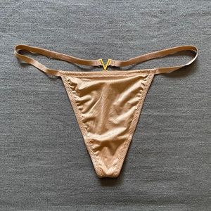 Victoria’s Secret Nude Gold V V-String